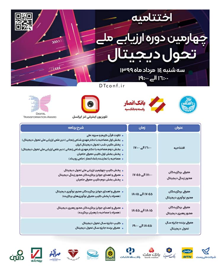 چهارمین دوره ارزیابی و کنفرانس ملی تحول دیجیتال